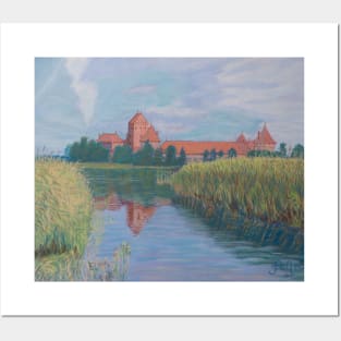 Trakai Castle in summer, Lithuania Posters and Art